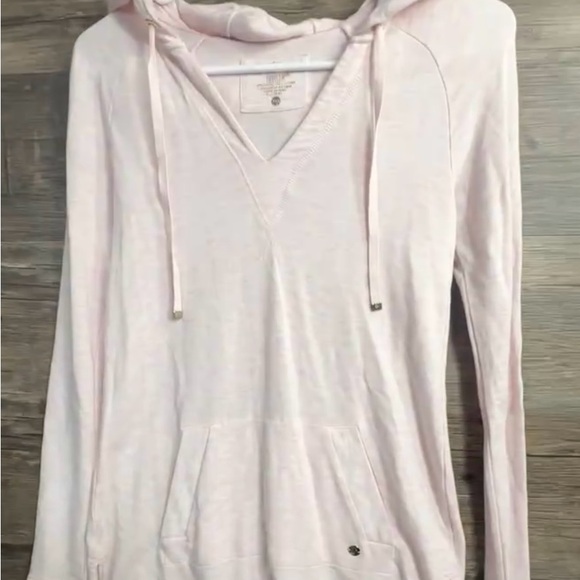 Lilly Pulitzer Tops - Lilly Pulitzer Luxletic Pink Relaxed Tie Front Hoodie